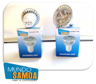 AMPOLLETA LED 3X1 WATT. GU-10. --> $1.950