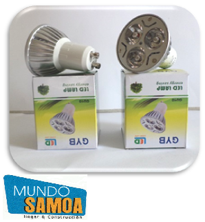 AMPOLLETA LED 3X1 WATT. GU-10. --> $1.950