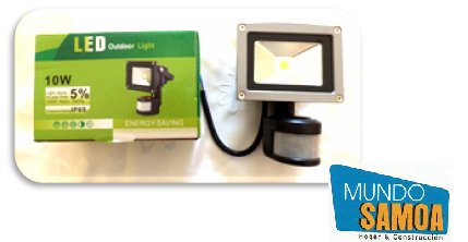 PROYECTOR LED CON SENSOR 10 WATTS