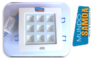 FOCO LED EMBUTIDO 9 WATTS -->