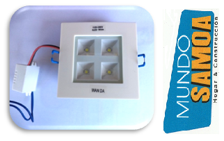 FOCO LED EMBUTIDO 4 WATTS--> $